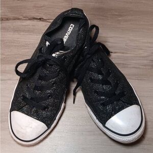 Converse All Star Black Glitter Sneakers